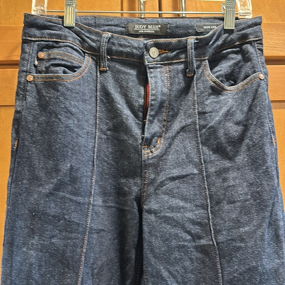 Judy Blue Jeans Darling High Rise Front Seam Wide Leg Size 9/29" - Picture 2 of 5